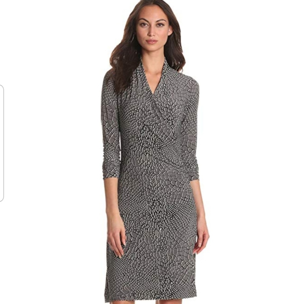 Kamali Kulture Faux Wrap Dress XS Grey